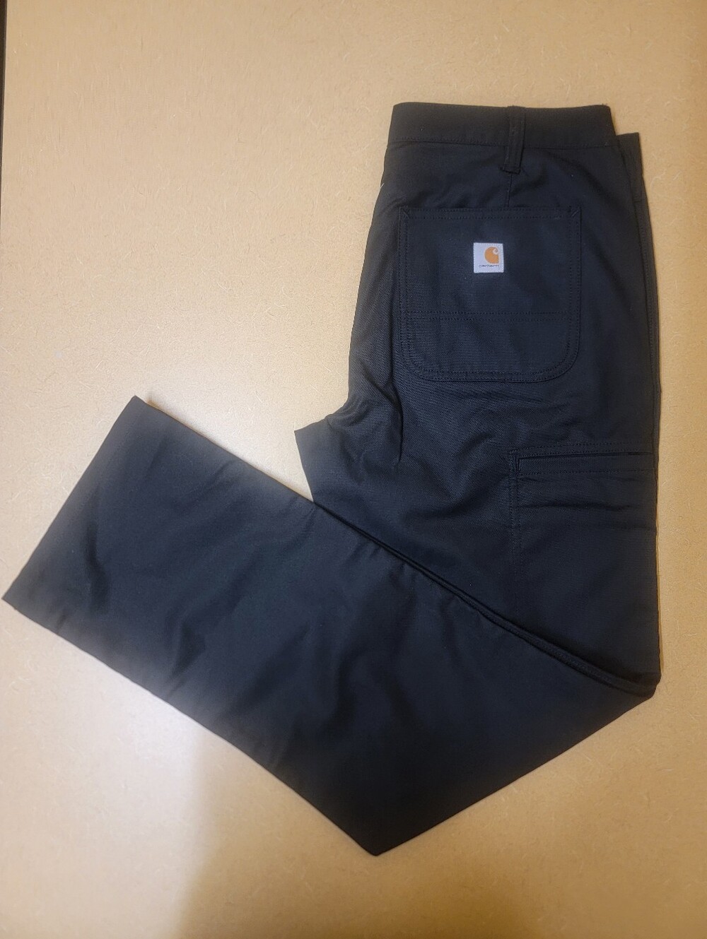 NWT Carhartt Women’s Rugged Flex Loose Fit Canvas Work Pants Black 12 Regular